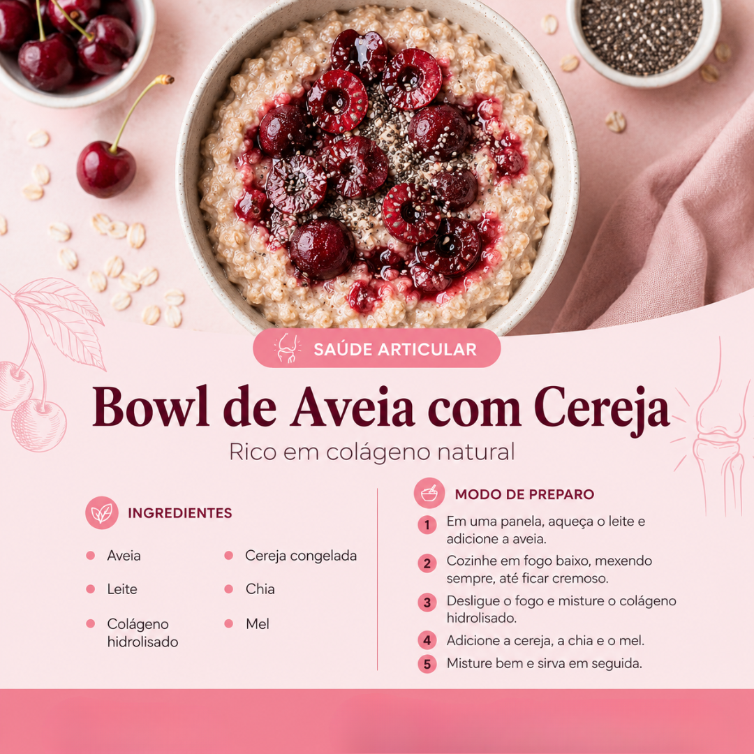 Bowl de Aveia com Cereja