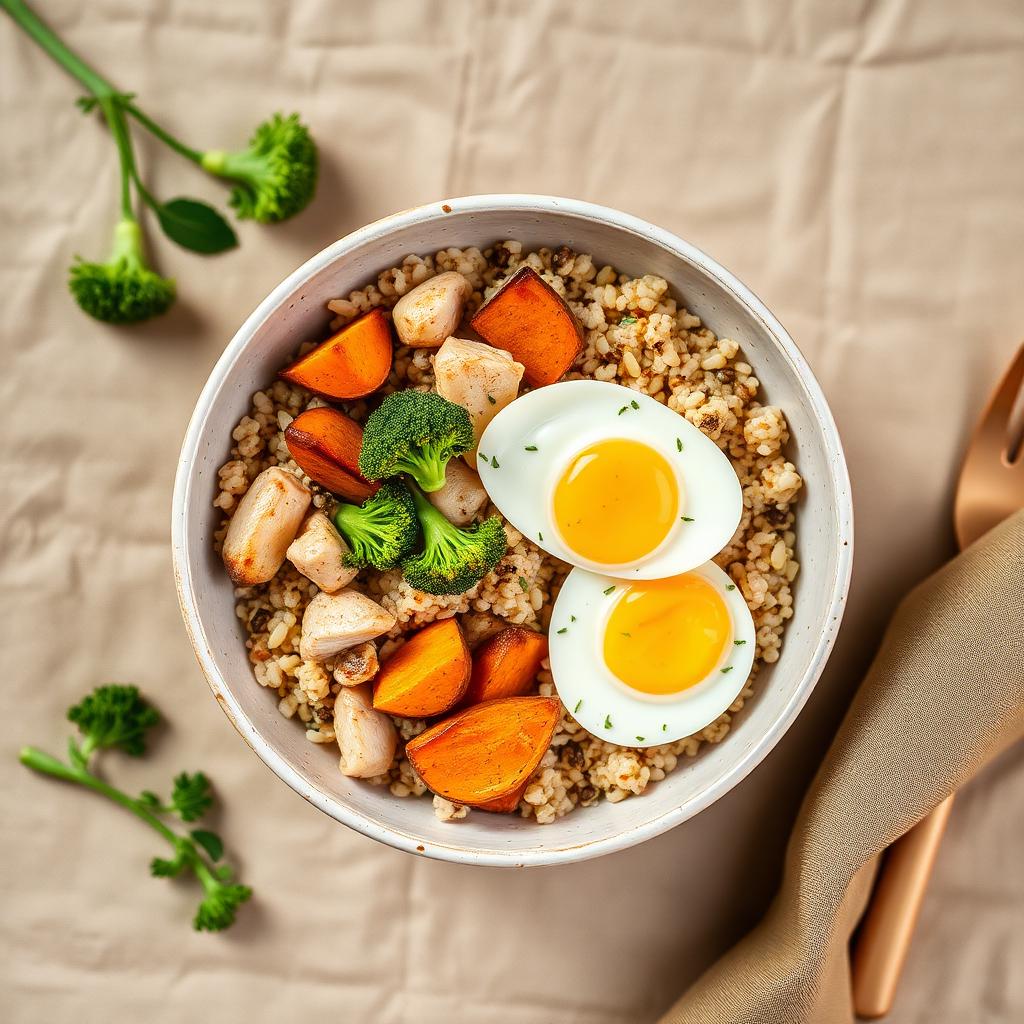 Bowl proteico de quinoa