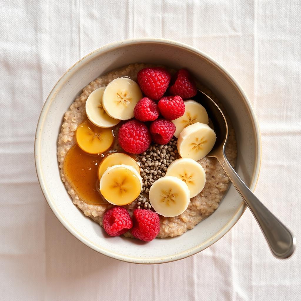 Bowl de aveia com frutas vermelhas